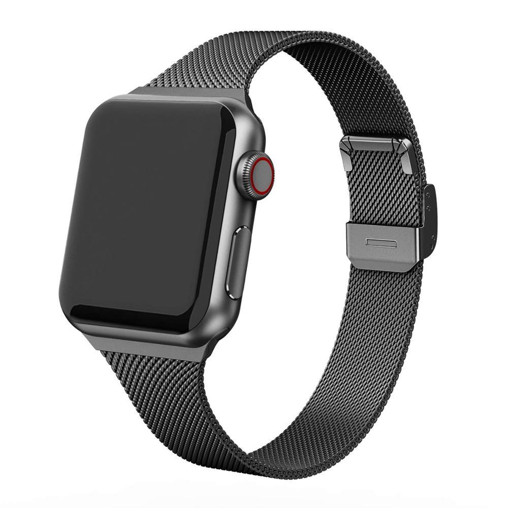 Milanese Strap for Apple Watch 44mm 40mm 45mm 41mm 42mm 38mm 49mm Metal Bracelet iWatch Series Ultra 8 7 6 5 4 3 SE 44 45mm band