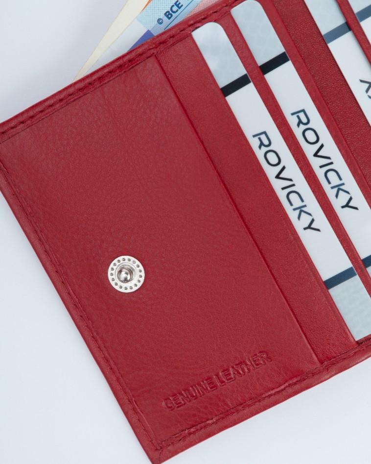 Leather wallet R-23-26-LFN-2985 Red