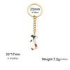 EUEAVAN Drip Oil Italy Map Keychain Stainless Steel Italian Country Flag Pendant Keyring Souvenir Jewelry Wholesale