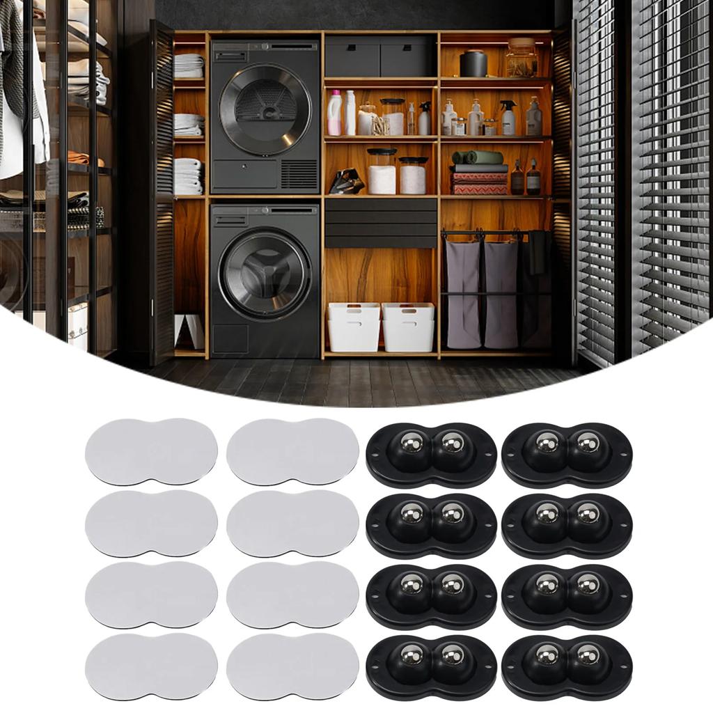 Double Bead Wheels Furniture Rollers Furniture Moving Increased Load Capacity Smooth And Quiet 360 Degree Rotation