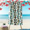 Colorful Floral Motif Pattern Design Beach Towel Quick-drying for Travel Outdoor Sports Jogging Beach and Swimming