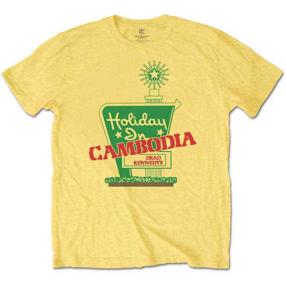 Dead Kennedys  Holiday In Cambodia  Yellow T shirt - NEW OFFICIAL M