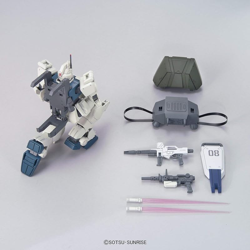 SPIRITUEUX BANDAI (Bandaï) esprits) HGUC Mobile Suit Gundam 08th MS Platoon RX-79[G]Ez-8 Gundam Ez8 Échelle 1/144 Modèle en plastique à code couleur