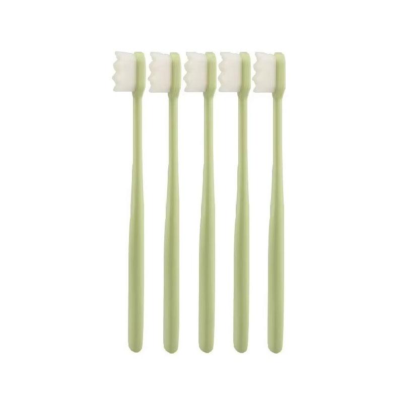 5pcs Soft Toothbrush Million Nano Bristle Adult Tooth Brush Teeth Deep Cleaning Portable Travel Dental Oral Care Brush