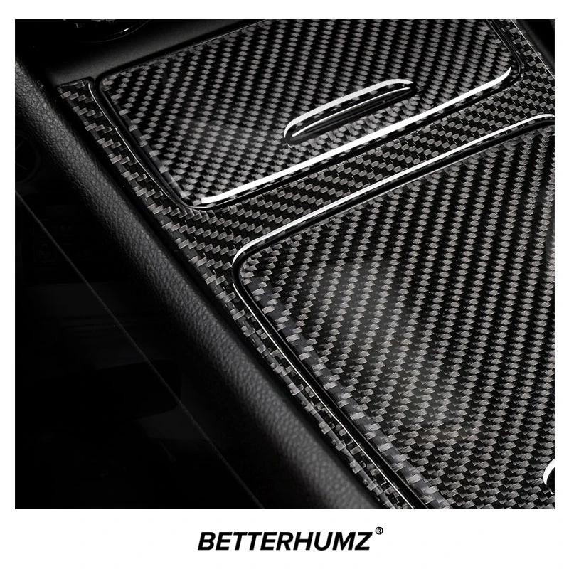 Carbon Fiber For Mercedes Benz W176 A Class CLA GLA Center Console Storage Box Panel Trim Cover Sticker Car Interior