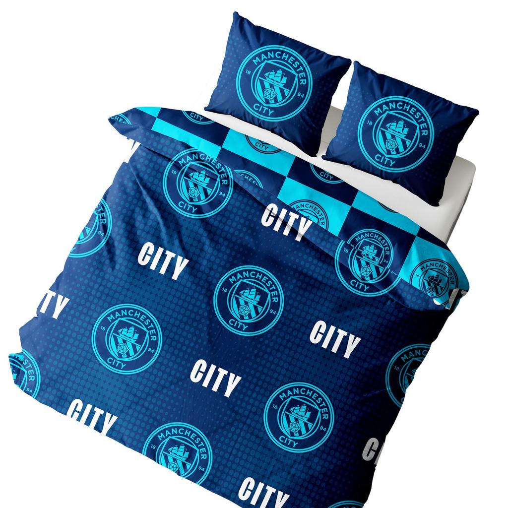 Manchester City FC Crest Reversible Duvet Set