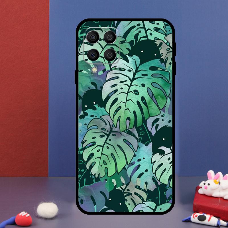 Tropical Monstera Leaves For Samsung Galaxy M15 M55 M33 M13 M23 M53 M31 M51 M14 M34 M54 M20 M30s M52 M32 Phone Case