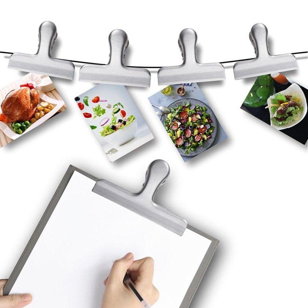 New Portable Storage Food Sealer Grips Stainless Steel Bag Clip