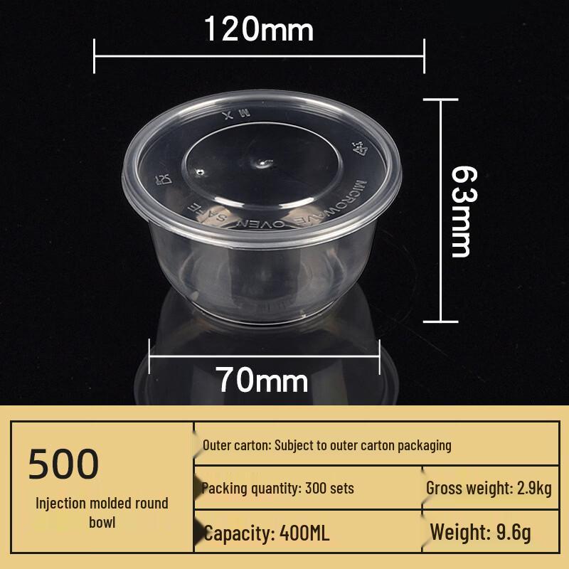 SANQIA Disposable Food-Grade Takeaway Bowls with Lids
