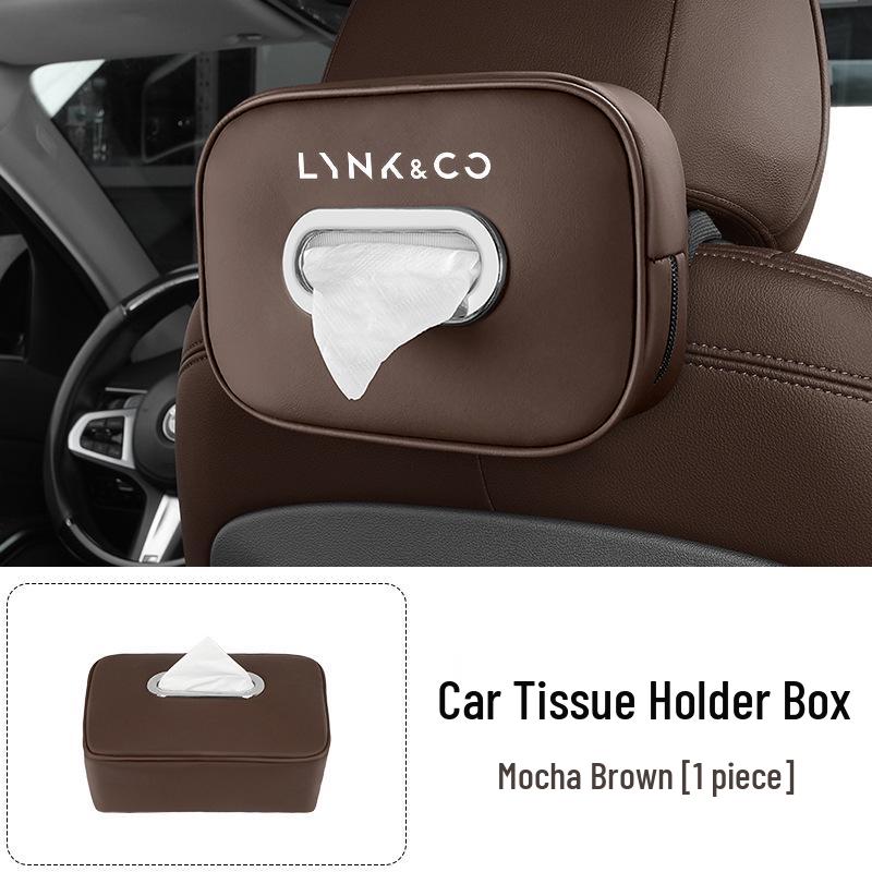 Lynk & Co Car Tissue Holder for Models 03/05/06/07/08/09/01 - Armrest Box Hanging Dispenser