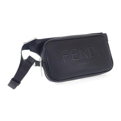 Fendi 7VA605-0AMAC pánská kožená ledvinka černá