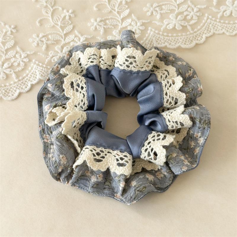 Vintage Blumige Rüschenschichten Verzierungen Zarte Hohlgeschnittene Spitze Rand Voluminöse Haarkränze Ästhetisches Cottagecore Kopfschmuck