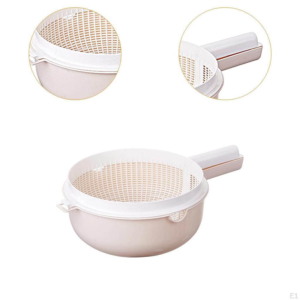Draining Basket Accessories Container Double Layer Multifunctional Handy Picnic Fruit Washer Bowl