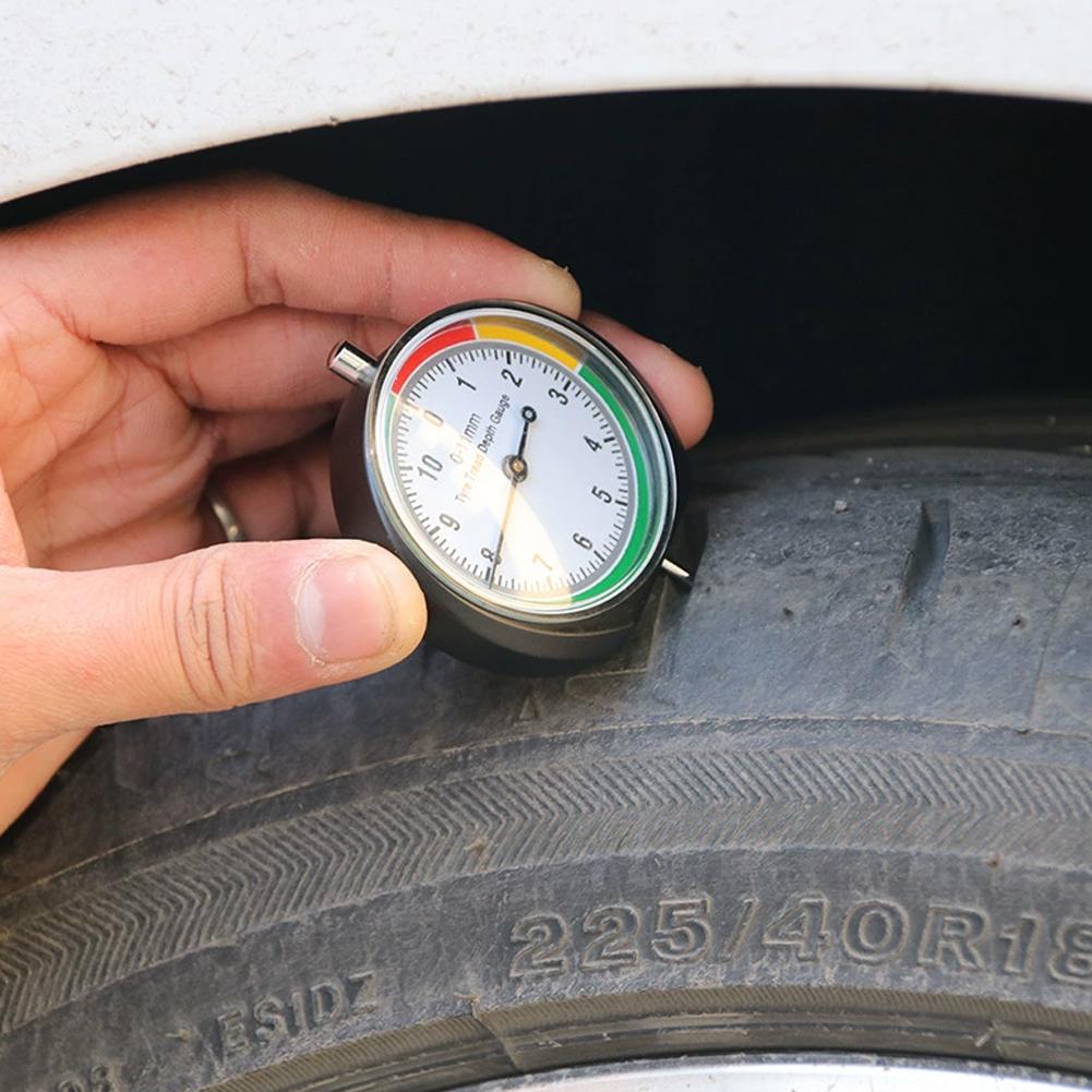 Tire Tread Depth Gauge Car Tire Tread Meter Measurer High Accuracy Tyre Measure Tool Brake With Storage Bag Auto Accessories