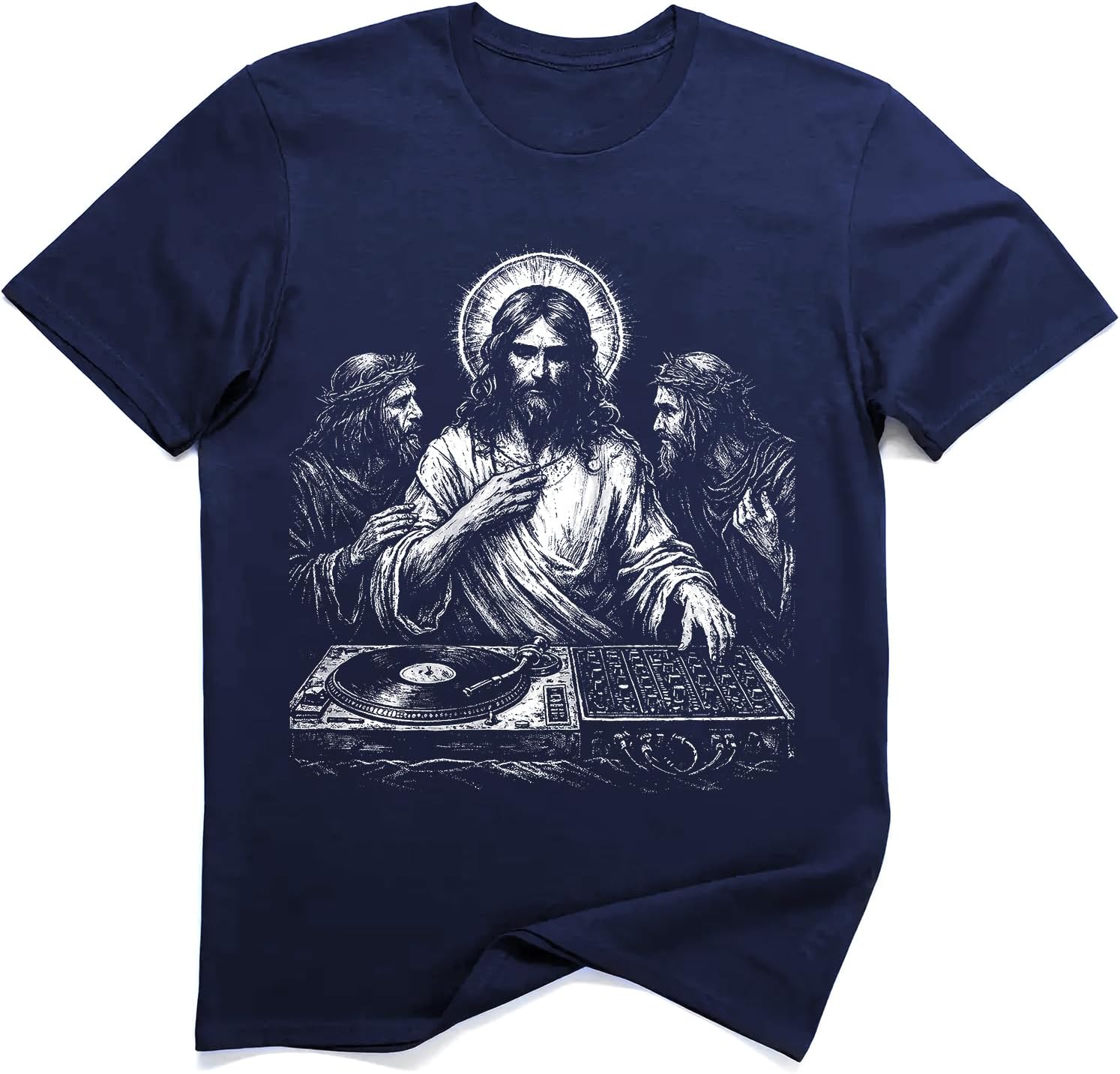 

DJ Jesus Christ Rave Festival DJ Shirt 5XL різнокольоровий