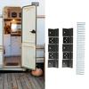 RV Entry Door Friction Hinge Kit Alloy Steel Black for 5th Wheel Travel Trailer Motorhome