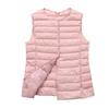 New Women Sleeveless Puffer Jacket Spring Winter Female White Duck Down Ultra Lightweight Packable Warm Down Liner Vest