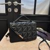Stylish Ladies Quilted Pu Shoulder Bag Charming Small Crossbody Purse For Casual Travel
