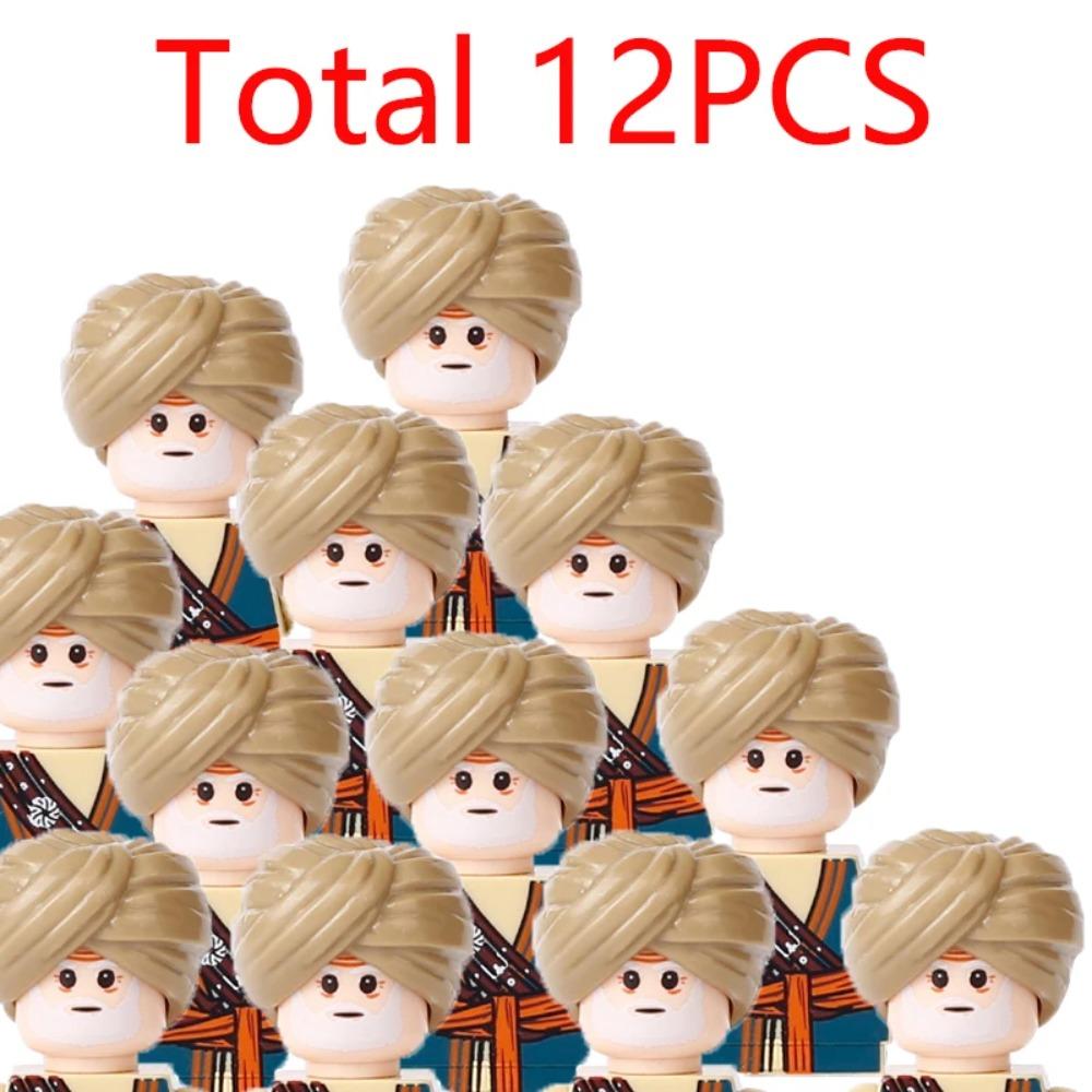 Medieval Military Building Blocks Solider Figures Gifts Weapons Shields Helmets Lionheart Teutonic Knights Militiaman Farmer MOC