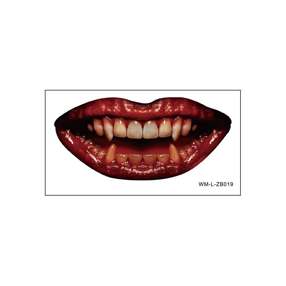 Long-lasting Zombie Cosplay Props Waterproof Bloody Makeup Tattoo Sticker  Party Supplies