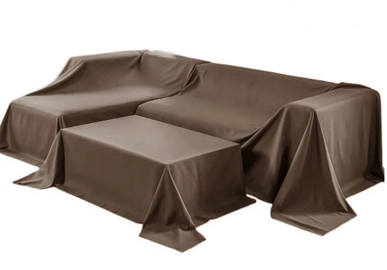 Mycopuela Large Multi-Cover Dust Cover Bed Cover Sofa Cover Furniture Dust Cloth Coffee 3*2.4