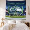 Seattle Seahawks Custom Your Name Wall Decor Tapestry Art For Pet Memorial Birthdaywedding Party Backdrop Family Gift