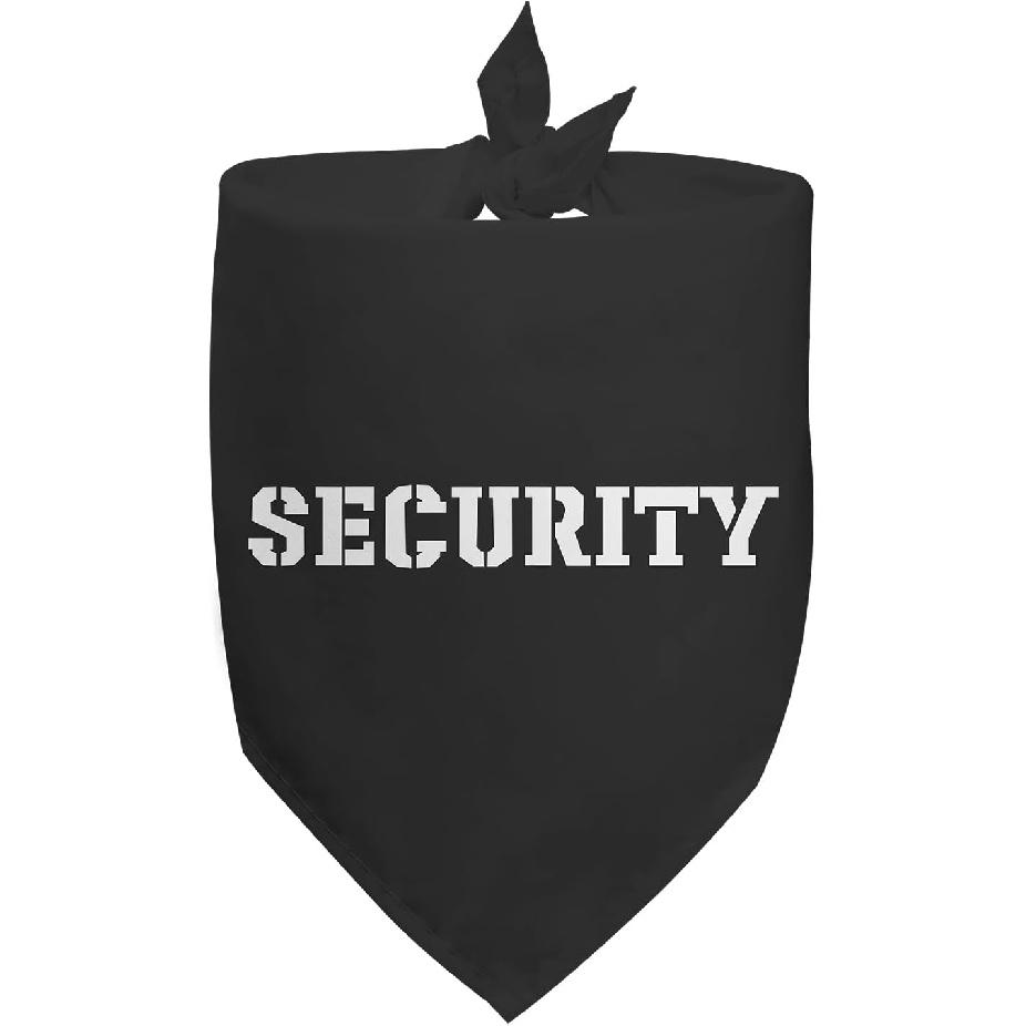Security Dog Bandana Pet Party Supplies Durable Triangle Scarf Black Funny Baby Security Dog Bandana for Dogs Pet Accessories Gifts Ideas for Dogs