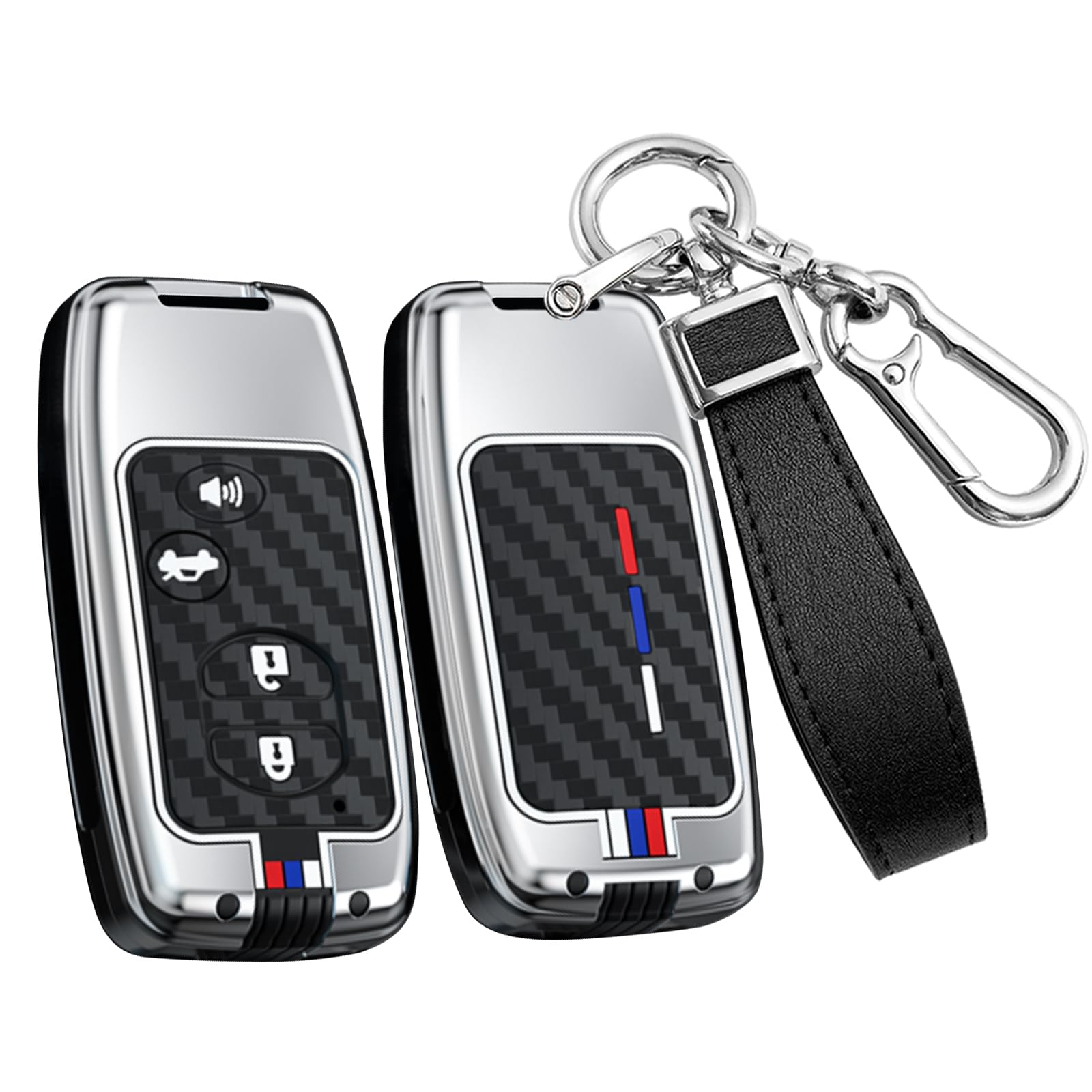 

Чехол для ключа Toyota, Держатель для ключа, Защита ключа, Для Toyota Mark X SAI Aqua 86, Compatible with car genuine серебряный