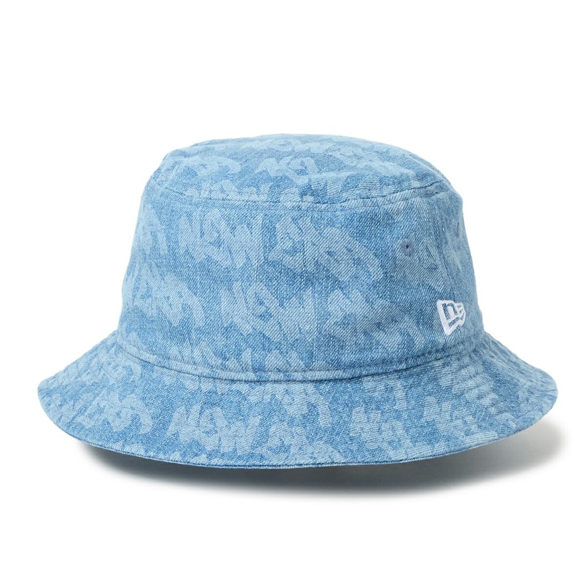 [New Era] Панама, Деним, Выбеленный деним, L/XL, BUCKET01 ЛАЗЕРНАЯ ВЫЖИГАНИЕ WASDEN 261