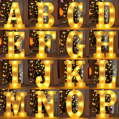 Exclusive LED Letter Lights for Christmas, Halloween & Parties