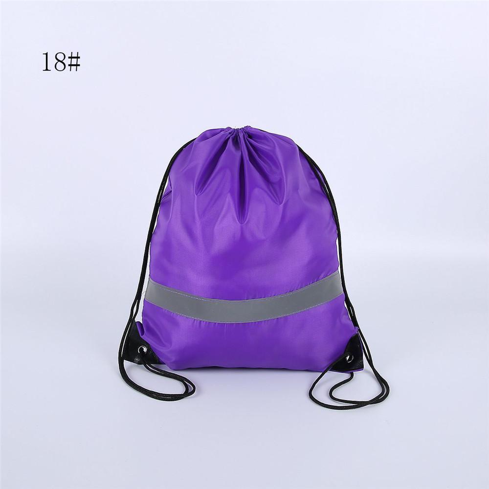 Pack Drawstring Backpack Bag with Reflective Strip String Backpack Cinch Sacks Bag Bulk for School Yoga Sport Gym Traveling