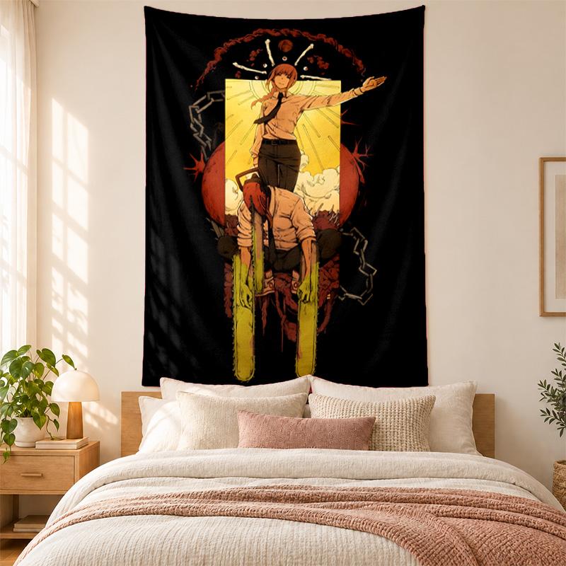 Chainsaw Man Tapestry Highquality for Decorating Living Room Bedroom Dorm Walls Ideal As Bedroom Wallart Orholiday Gift