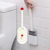 Wall-mounted Hanging Toilet Brush Plastic Toilet Brush Holder Toilet Cleaning Brush  Bathroom