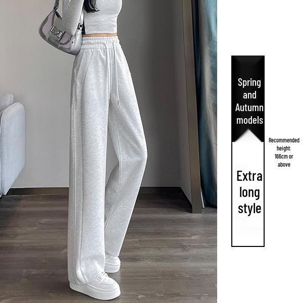 Women's Wide-Leg Velvet Sweatpants - Height-Enhancing Banana Sports Pants for Autumn/Winter 2025