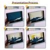 Custom Promotional Paper Craft 3d Memo Pad Snow Mountain and Sunrise Style Model Hidden Hand Torn Notes Paper Block Memo Pad