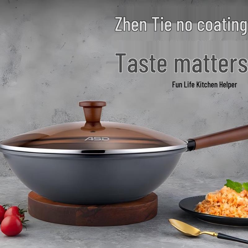 ASD True Iron Non-Coated Wok