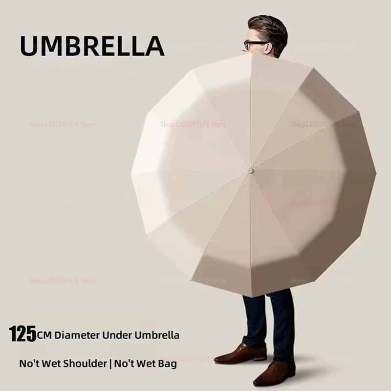 2025 Automatic Umbrella Double Umbrella 125 Cm Wind-Resistant Rainproof Reverse Umbrella Carabiner Easy To Carry Compact Design