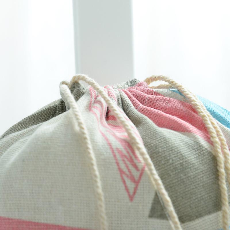 Kočka Medvěd Kreslený Stahovací Šňůrka Bavlněná Lněná Úložná Taška Dárková Cukrovinka Šperky Organizér Make-up Kosmetika Mince Klíče Tašky 49002