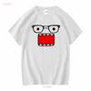 Emo Scene y2k Mode T-Shirt Domo Kun 2000er Vintage Cartoon Hot Topic lange oder kurze Ärmel vintage Gewaschen Leicht modisch