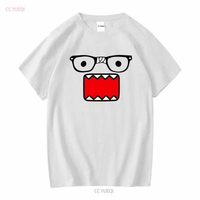 T-shirt Mode Emo Scene y2k Domo Kun Années 2000 Dessin Animé Vintage Hot Topic manches longues ou courtes vintage Lavé Légèrement mode