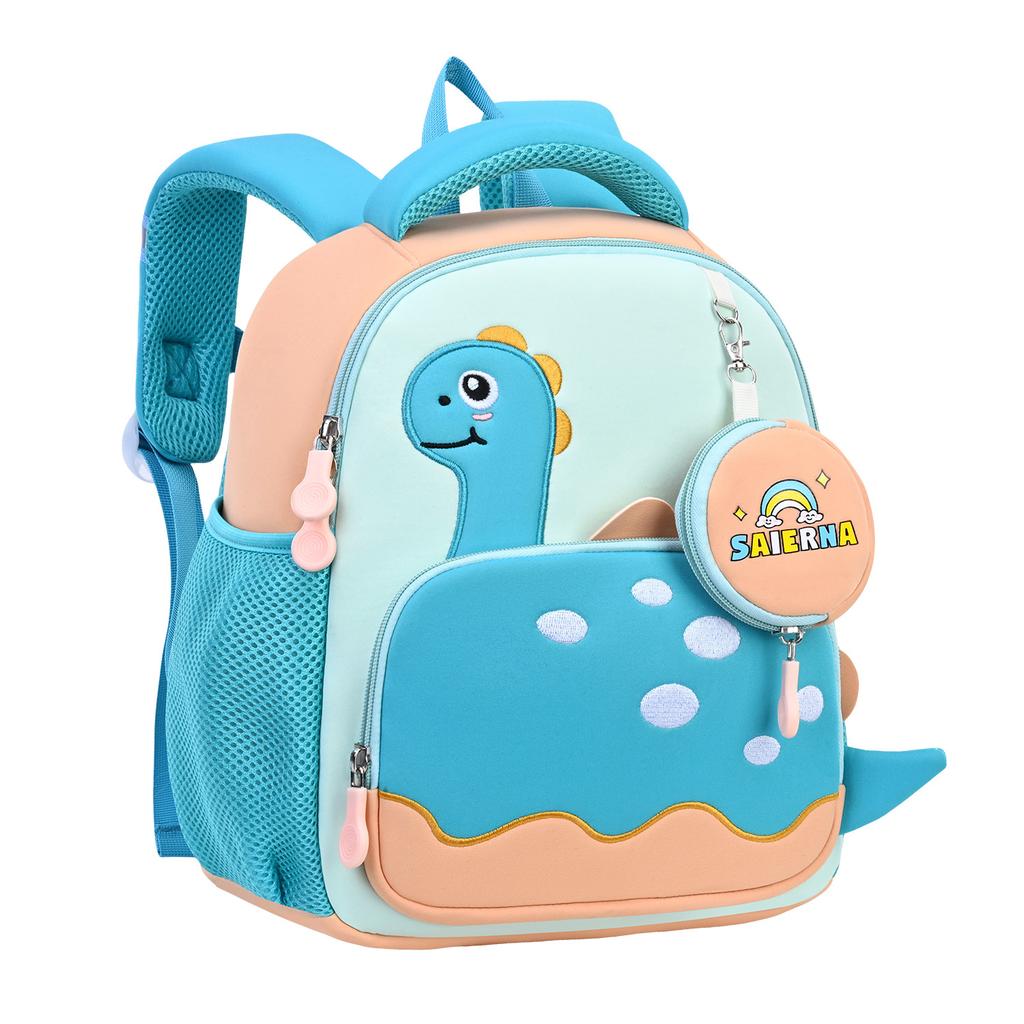 Kindergarten Schoolbag for Girls, Cute Dinosaur Diving Material, Large-capacity Children's Small Schoolbag