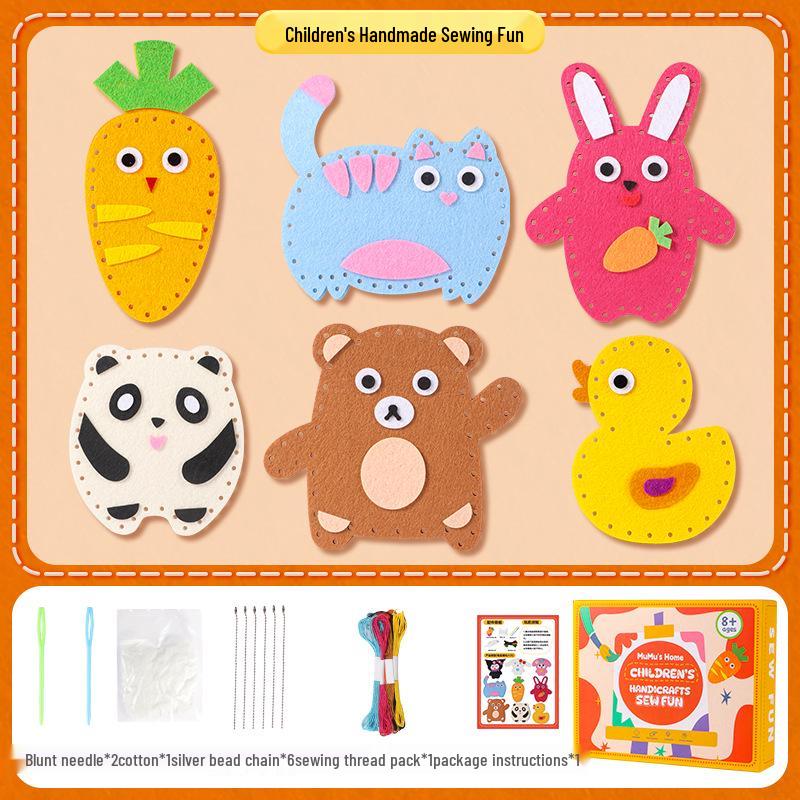 

Детский набор для шитья «Сделай сам»: Развлечения для родителей и детей для легкой координации рук и глаз и творческих проектов