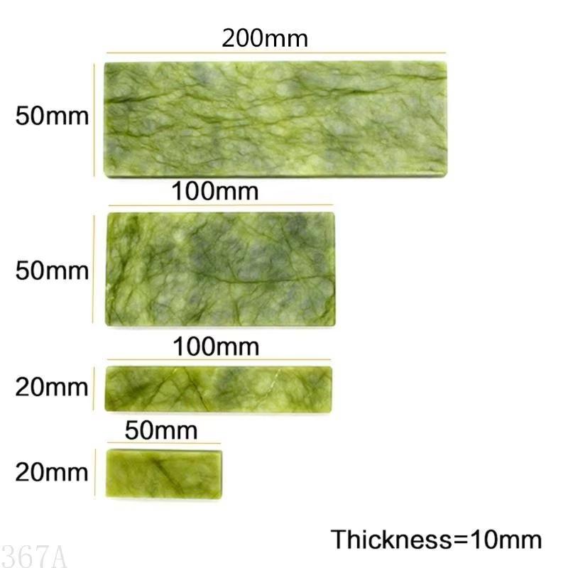 10000 Grit Natural Sharpening Stone Green Agate Whetstone Fine Grinder Polishing Shaved Bar Kitchen Knife Sharpener Honing Tool