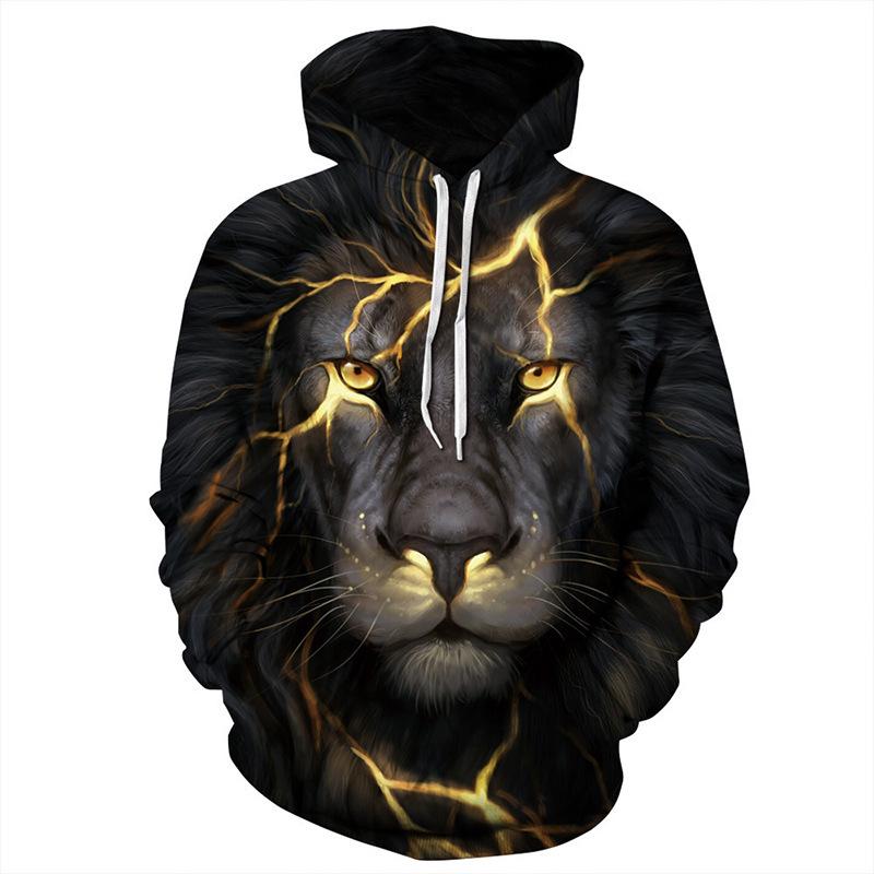 tiger zip up moletom com capuz