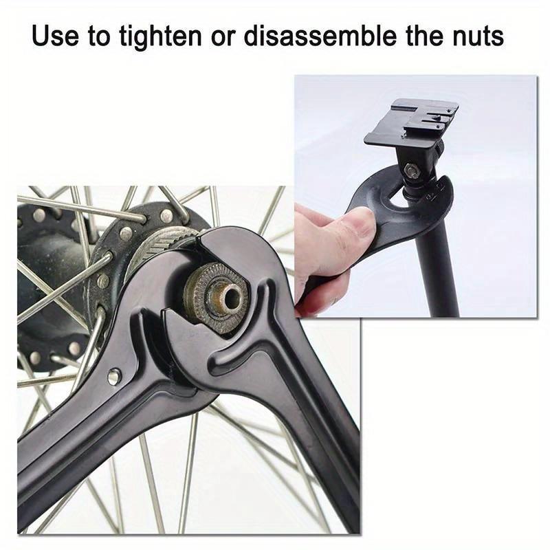 1/2PCS Bike Tool 13/15 Mm 14/16 Mm Steel Bicycle Wrench Cycling Head Open End Axle Hub Spanner Cone Bicycle Repair