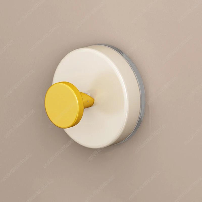 

4/2 шт. Цветной крючок на присоске, съемные настенные крючки из АБС-пластика, домашний крючок для хранения ключей и полотенец, вешалки для ванной комнаты, кухонный аксессуар для хранения 2pcs жёлтый