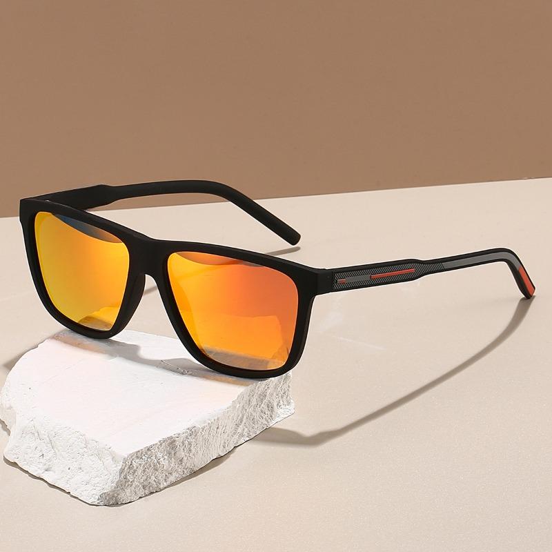 Non-polarized Fashion One-Piece Frame Square Frame Sunscreen Sunglasses Men Women Outdoor Travel Anti Strong Light Eyeglasses