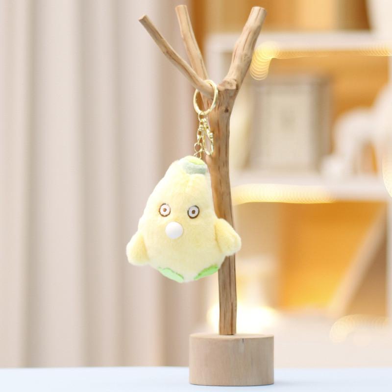Spit Banana Bubble Keychain Cute Cartoon Girl Backpack Hanging Plush Doll Gift