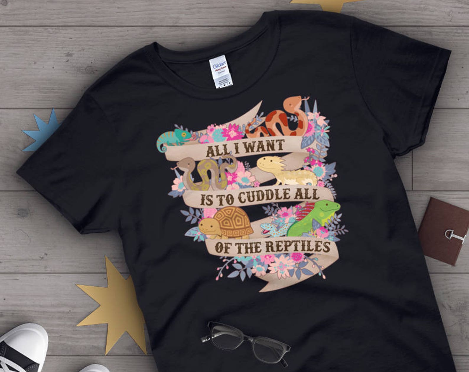 Reptile Shirt,  , Reptile Lover Gift, Bearded Dragon Snake Lizard Tortoise Ball Python Iguana T-Shirt, Cute Graphic Tee, Tshirt Tops 110