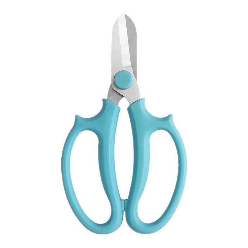 1Pc Classic Style Stainless Steel Garden Scissors, Wide Blade, Manual, No Power Needed, for Floral Arrangements and Pruning - Home Gardening Tool